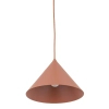 Minimalistyczna wisząca lampa Cono 6632 stożkowa pomarańczowy