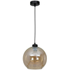 Loftowa LAMPA wisząca SOFIA MLP6578 Milagro szklana OPRAWA skandynawski ZWIS kula czarna bursztynowa
