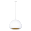 Zwisająca lampa nad stół Lava 41076 Sigma do jadalni biała złota