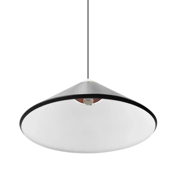 Nowoczesna wisząca lampa Kinto 2520083003 stożek drewniany czarny