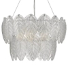 Lampa wisząca żyrandol PHILLIPA PHI0308 Dar Lighting szklana srebrna