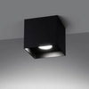 Metalowa lampa sufitowa Hati SL.1277 Sollux kostka square czarna