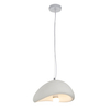Zwisowa lampa jadalniana Stone DN426-300 kamień metalowa biała