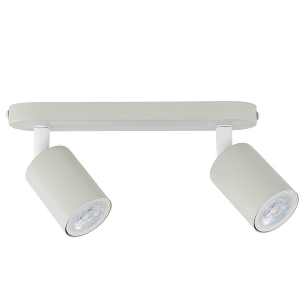 Sufitowa lampa do jadalni Livia 10239 podwójna tubki regulowana beżowa