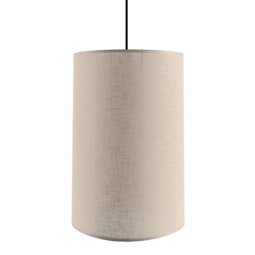 Zwisająca lampa Lamego 5192 Shilo tuba abażur do sypialni beżowa
