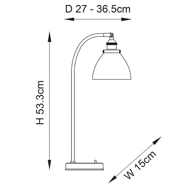 Lampka nocna szklana Hansen 97590 do gabinetu nikiel przezroczysta