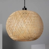 Ekologiczna lampa wisząca kula Boho ABR-NLW28-BH-E27 Abruzzo bambus naturalny