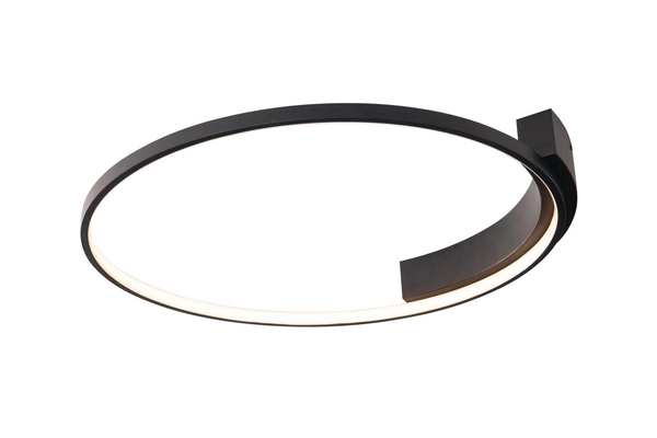 LAMPA sufitowa VELVET C0198 Maxlight metalowa OPRAWA pierścień LED 38W 3000K ring czarny