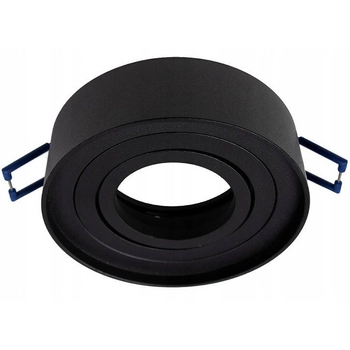 Wpust LAMPA sufitowa SLP8134 MDECO wpuszczana OPRAWA regulowana do zabudowy czarna OUTLET