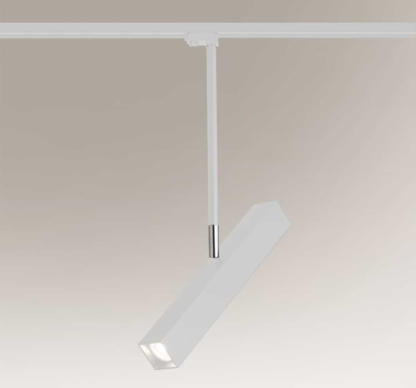 Plafon LAMPA sufitowa MITSUMA 7991 Shilo prostokątna OPRAWA metalowa do systemu szynowego biała