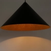 Wisząca lampa do salonu VESUVIO 41042 stożek regulowany czarny miedziany