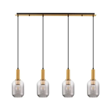 Glamour zwisająca lampa QUERISA LE45217 do salonu złota