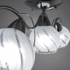 Sufitowa lampa sypialniana 8758/3 8C szklana chrom