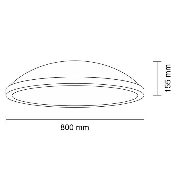 Plafon Wanto 7160 Shilo połyskujący natynkowy okrągły szklany biały