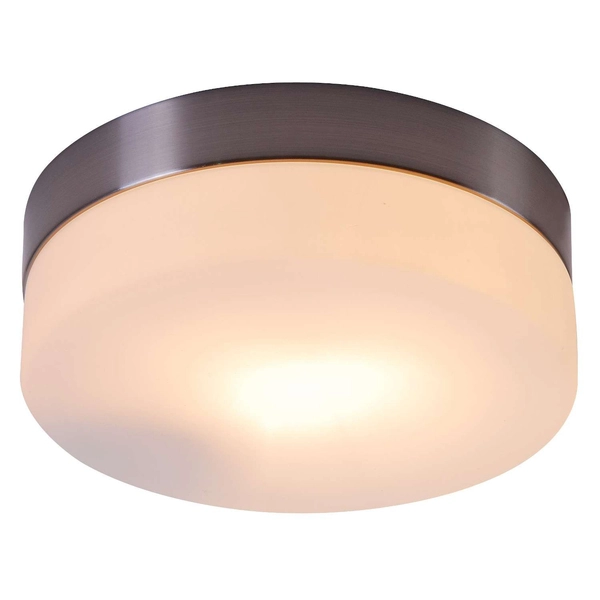 Sufitowa LAMPA okrągła OPAL 48401 Globo plafon OPRAWA nikiel biała