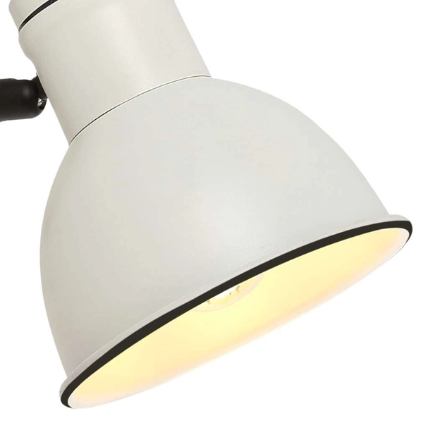 Kinkiet ścienny ZUMBA 91-72115 metalowa regulowany reflektorek biały czarny