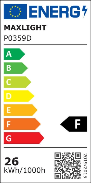 Wisząca lampa Organic P0359D Maxlight LED 26W 3000K podłużna chrom