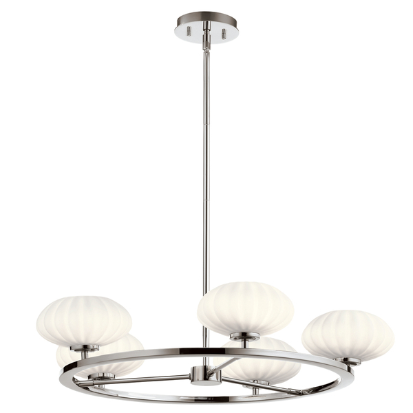 Wisząca lampa QN-PIM5-PC IP44 okrągła z kloszami chrom