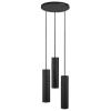 Wisząca lampa potrójna Tilo 2410473003 nad wyspę tuby czarne