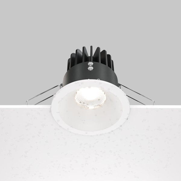 Lampa tarasowa sufitowa Zoom DL034-L12W4K-W LED 12W 4000K IP65 oczko biała
