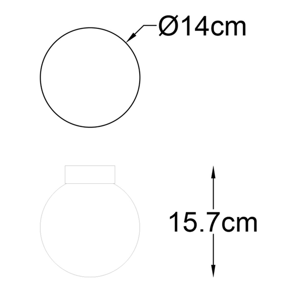 Kulista lampa sufitowa Arcturus C0574-01D-F7AA Zumaline okrągła złota