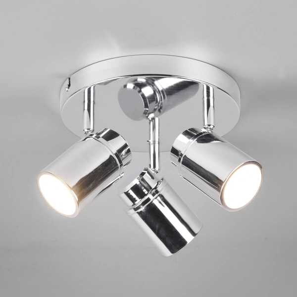 Potrójna lampa sufitowa tuby BRISA DL306880430 IP44 z regulacją srebrny