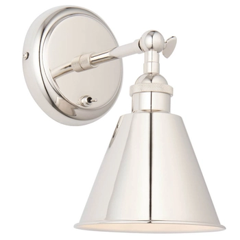 Regulowana lampa ścienna L&-198716 Light& metalowa srebrna