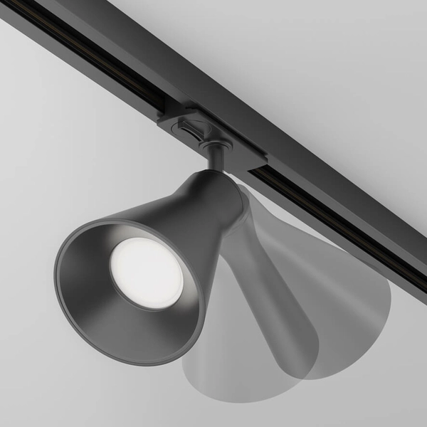 Lampa sufitowa szynowa jednofazowa Virar TR022-1-GU10-B ścieżka świetlna czarna