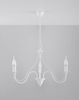 Żyrandol LAMPA wisząca SL.0213 metalowa OPRAWA świecznikowa ZWIS na łańcuchu maria teresa biała