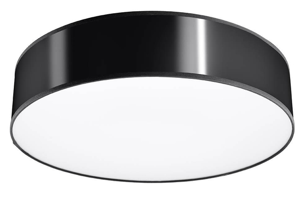Czarny plafon okrągły SL.0917 abażurowy minimalistyczny