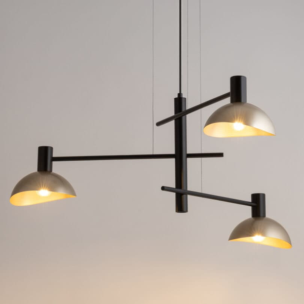 Lampa wisząca nad stół Artis 40567 Sigma potrójna jadalniana czarna złota