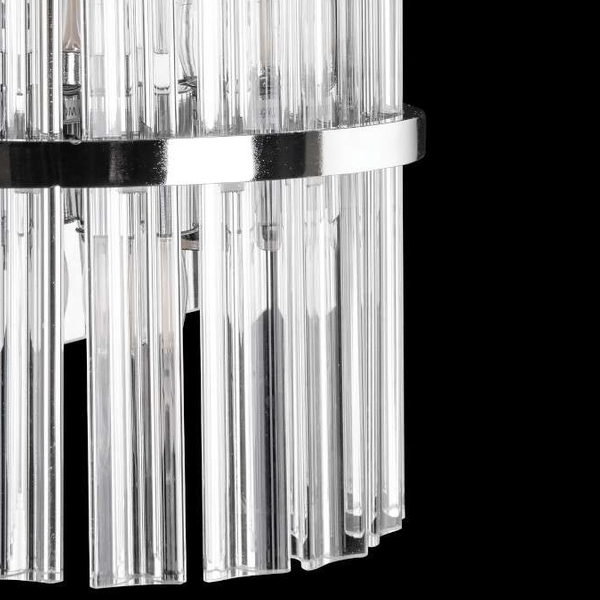 Kryształowa lampa ścienna VEN K-E 1694/2 CR glamour przezroczysty chrom