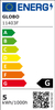 Dekoracyjna ŻARÓWKA industrialna 11403F  Globo LED A60 E27 klasyczna 4W 200lm 230V 2000K biała ciepła