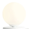 Biała lampa stojąca Ball 1076B_S Aldex szklana kula do salonu loftowa