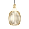 Metalowa lampa wisząca Levitation MOD376PL-01G1 do salonu mosiądz