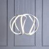 Ledowa wisząca lampa Alonsa ALO012 LED 16W 3000K ringi biały