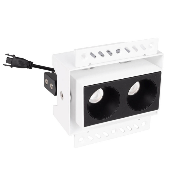 Lampa podtynkowa z modułem LED i zasilaczem Modular H180.06 + HM180 2L + HT180 6W ON/OFF Maxlight LED 6W 3000K czarna biała