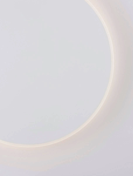 Ścienna lampa minimalistyczna Chica koło LED 20,5W białe