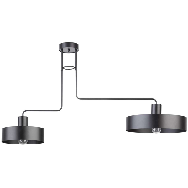 Natynkowa LAMPA sufitowa VASCO 31551 Sigma metalowa OPRAWA loftowy plafon na wysięgniach czarny