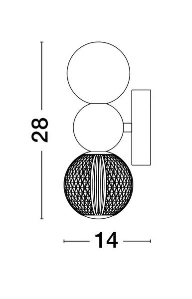 Ścienna lampa sypialniana Ponce LE42705 LED 4W 3200K złoty