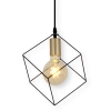 Loftowa lampa zwisająca Canto 6122022 Nave geometryczna metalowa czarna