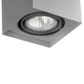 Downlight lampa sufitowa SQUARES 45811-0000-U8-PH-01 metalowa kostka szara