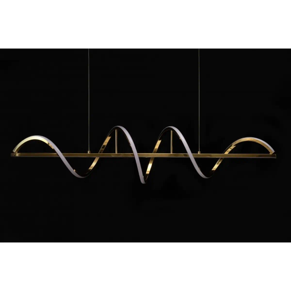 Lampa wisząca spirala MEMPHIS AZ6814 LED 55W 3000K ściemnialna złota