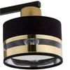 LAMPA sufitowa PRO 32149 Sigma abażurowa OPRAWA czarna złota