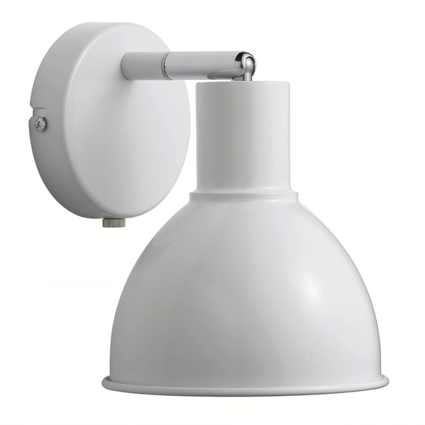 Regulowana lampa ścienna POP 45841001 kopuła biały