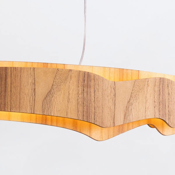 Lampa wisząca Horizon QN-HORIZON-LED-LP-100-TEAK LED 46W 3000K brązowy