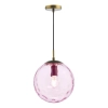 Lampa okrągła wisząca Ripple SP70-RIP8803 do salonu kula różowa brąz