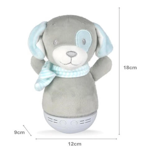 Lampka nocna piesek Dolly 77500/01/36 LED RGB 4,5W niebieska szara