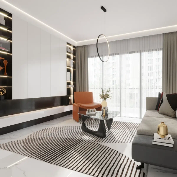 Wisząca lampa ring Loop S PL0119-65-CCT-BK LED 28W CCT IP44 czarny