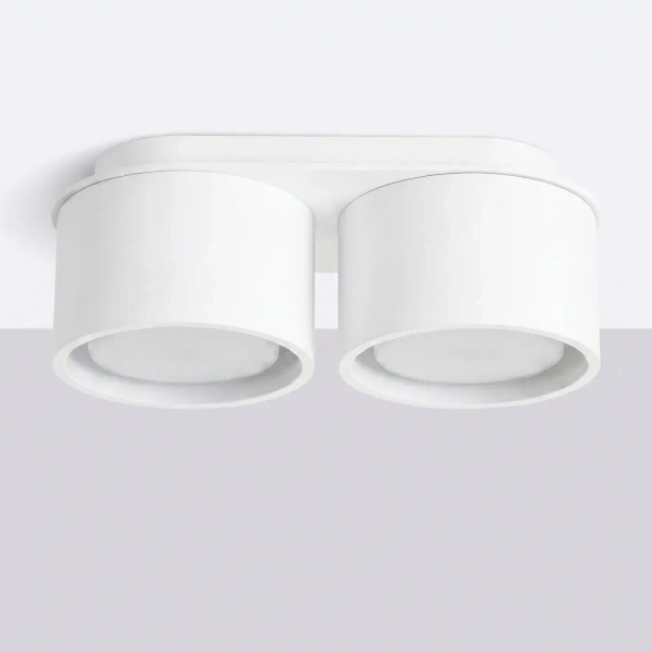 Podwójna lampa sufitowa MODO biała SL.2435 2xGx53 tuba downlight